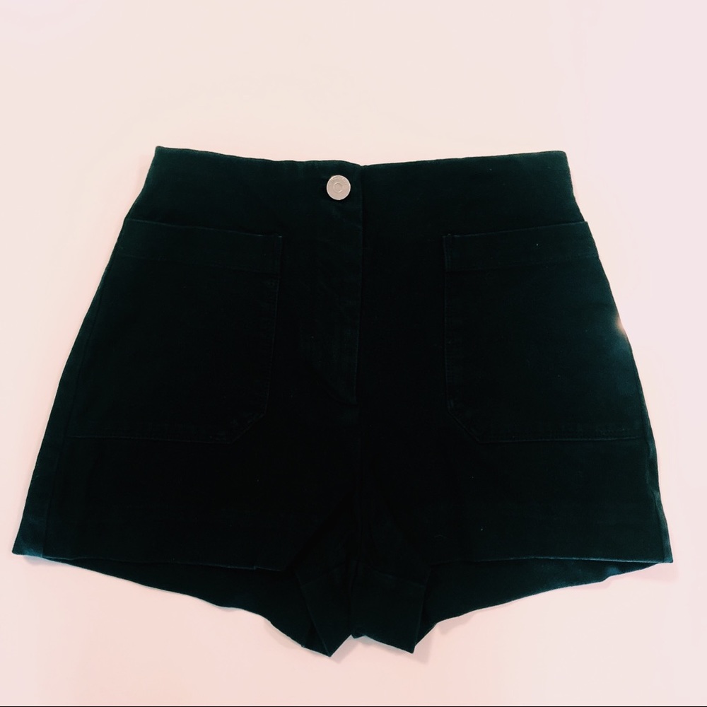 Aritzia black high waisted shorts